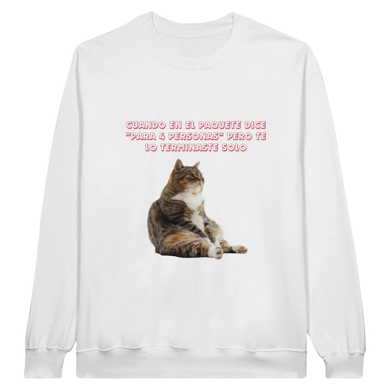 Sudadera Unisex Estampado de Gato "Miau de Culpa" Michilandia | La tienda online de los fans de gatos