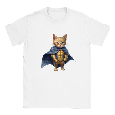 Camiseta júnior unisex estampado de gato 