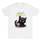 Camiseta unisex estampado de gato "Sweet Dreams"