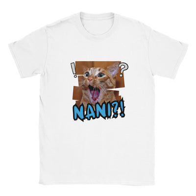 Camiseta unisex estampado de gato "Nani Meow!" Michilandia | La tienda online de los amantes de gatos