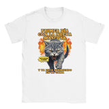 Camiseta unisex estampado de gato "Nuevo Rival" Michilandia | La tienda online de los fans de gatos