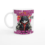 Taza Blanca con Impresión de Gato "GTA: Gato Theft Auto" Michilandia | La tienda online de los amantes de gatos