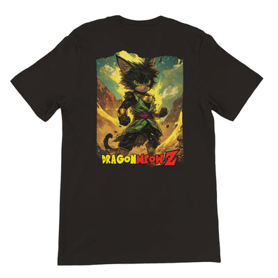 Camiseta Prémium Unisex Impresión Trasera de Gato "Broly Gatuno" Michilandia | La tienda online de los fans de gatos