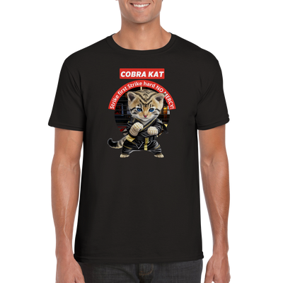 Camiseta unisex estampado de gato "COBRA KAT" Gelato