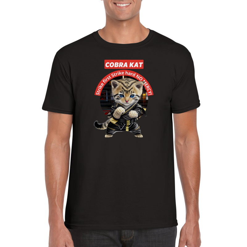 Camiseta unisex estampado de gato 