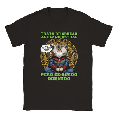 Camiseta unisex estampado de gato 