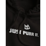 Sudadera con Capucha Unisex Estampado de Gato "Just Purr It." Michilandia | La tienda online de los fans de gatos