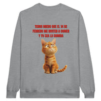 Sudadera Unisex Estampado de Gato "Cita Miau" Michilandia | La tienda online de los fans de gatos