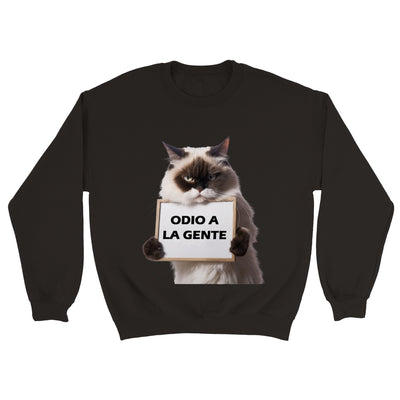 Sudadera unisex estampado de gato 