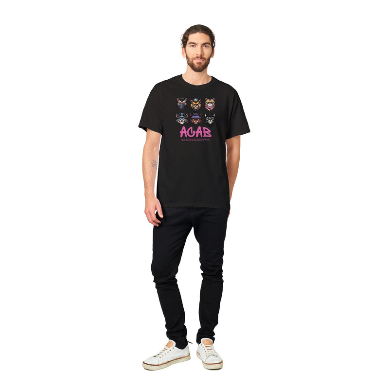 Camiseta Unisex Estampado de Gato "Michis Anarquistas" Michilandia | La tienda online de los fans de gatos