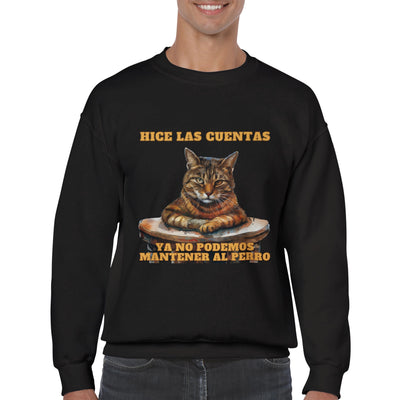 Sudadera Unisex Estampado de Gato 