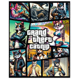 Póster de Gato "Grand Theft Catnip" Michilandia | La tienda online de los fans de gatos