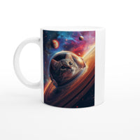 Taza Blanca con Impresión de Gato "CosmoGato" Michilandia | La tienda online de los fans de gatos