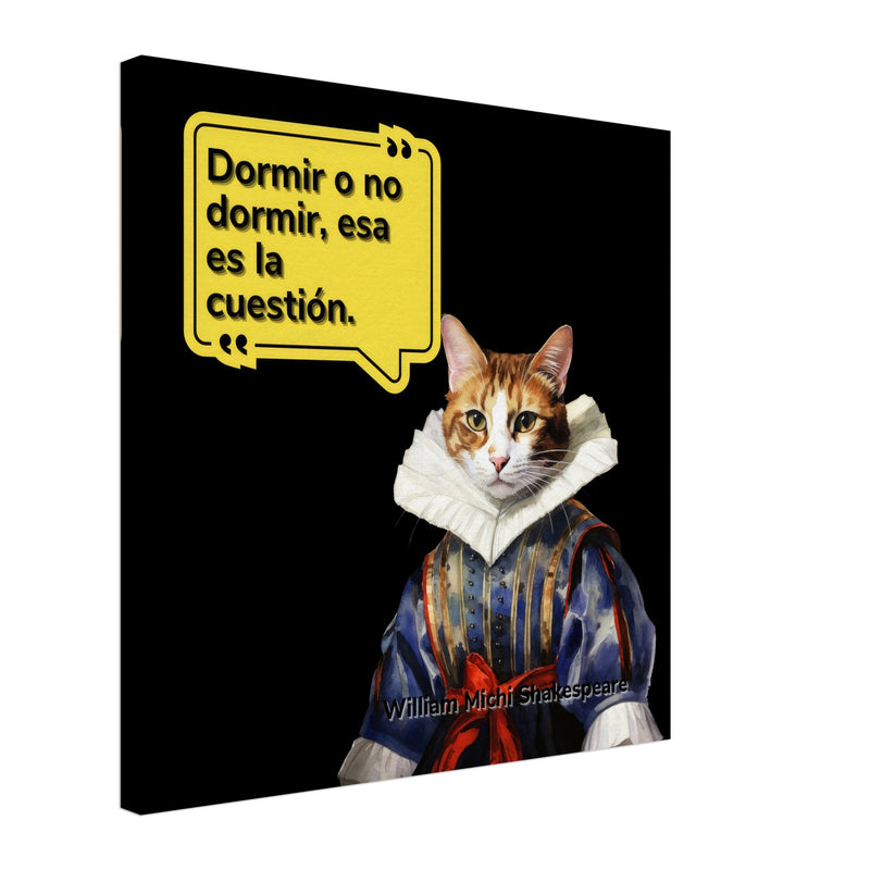 Lienzo de gato "William Michi Shakespeare" Michilandia | La tienda online de los amantes de gatos