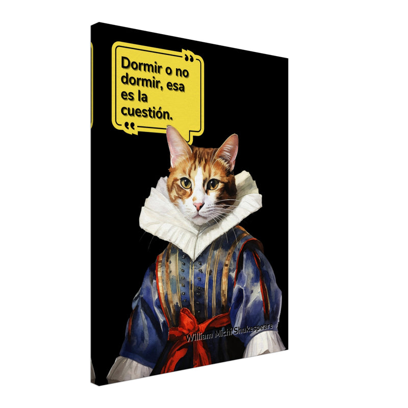 Lienzo de gato "William Michi Shakespeare" Michilandia | La tienda online de los amantes de gatos