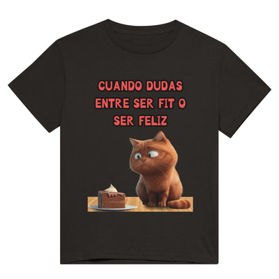 Camiseta Unisex Estampado de Gato 