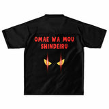 Camiseta de fútbol unisex estampado de gato "Mirada Letal: Omae wa mou shindeiru" Subliminator