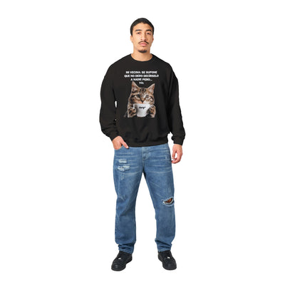 Sudadera Unisex Estampado de Gato "Chisme Gatuno" Michilandia | La tienda online de los fans de gatos