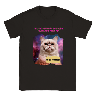 Camiseta unisex estampado de gato 