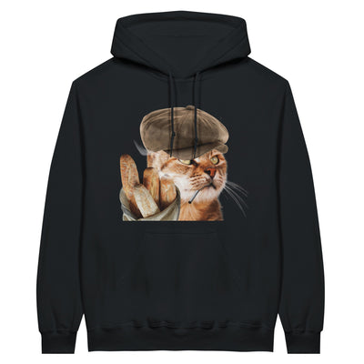 Sudadera con Capucha Unisex Estampado de Gato 