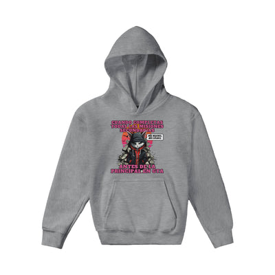 Sudadera con capucha júnior estampado de gato "GTA: Gato Theft Auto" Michilandia | La tienda online de los amantes de gatos