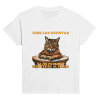 Camiseta Junior Unisex Estampado de Gato 