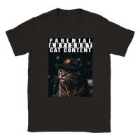 Camiseta unisex estampado de gato 