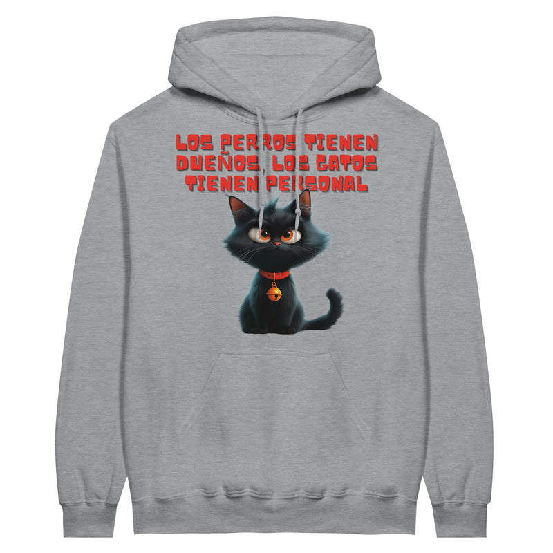 Sudadera con Capucha Unisex Estampado de Gato "Personal Felino" Michilandia | La tienda online de los fans de gatos