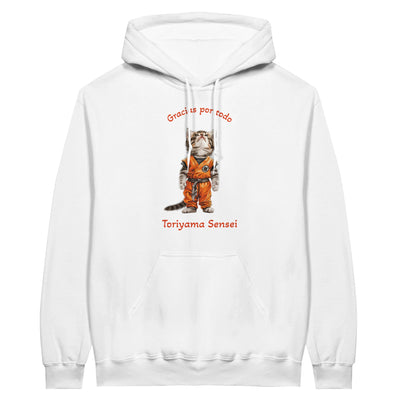 Sudadera con Capucha Unisex Estampado de Gato "Tributo a Toriyama" Michilandia