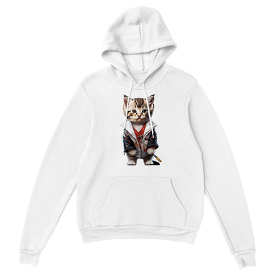 Sudadera con capucha unisex estampado de gato "Michi Yakuza" Gelato