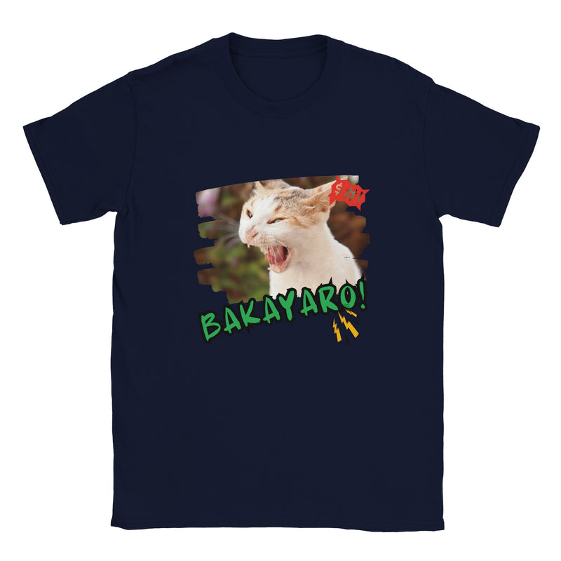 Camiseta unisex estampado de gato "Expresión Audaz" Michilandia | La tienda online de los amantes de gatos