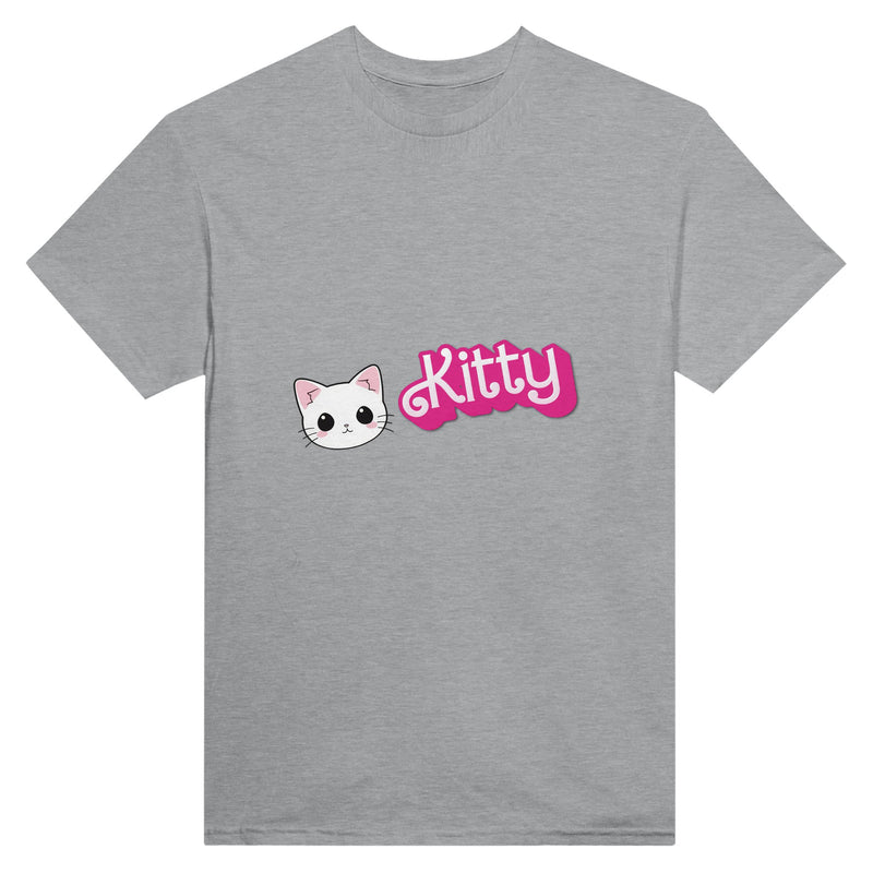 Camiseta Unisex Estampado de Gato "Kitty Barbie" Michilandia