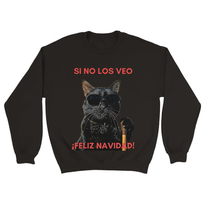 Sudadera Unisex Estampado de Gato 