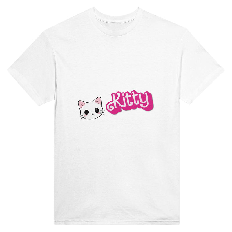 Camiseta Unisex Estampado de Gato "Kitty Barbie" Michilandia