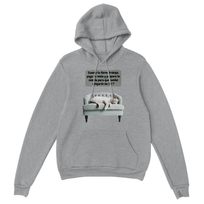 Sudadera con capucha unisex estampado de gato "Lazy Cat" Gelato