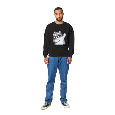 Sudadera Unisex Estampado de Gato "Miau Dabber" Michilandia | La tienda online de los fans de gatos