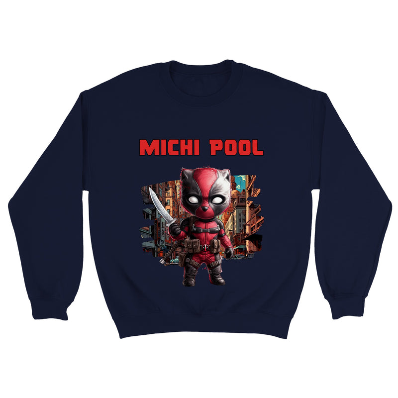 Sudadera unisex estampado de gato "Michi Pool" Gelato