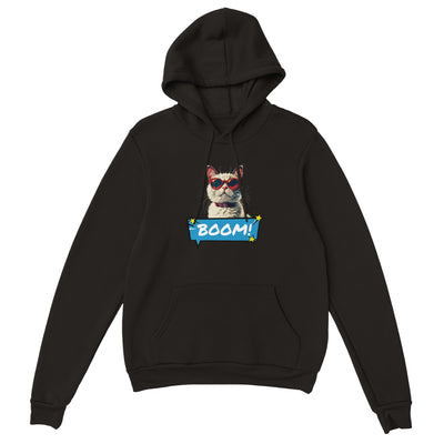 Sudadera con Capucha Unisex Estampado de Gato "Explosión Miau" Michilandia