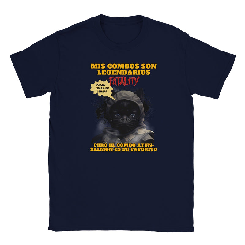 Camiseta júnior unisex estampado de gato "Noob Catbot" Michilandia | La tienda online de los amantes de gatos