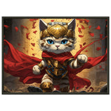 Póster semibrillante de gato con marco metal "Epic Wonder Kitty" Gelato