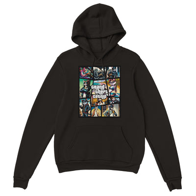 Sudadera con Capucha Unisex Estampado de Gato "Grand Theft Catnip" Michilandia | La tienda online de los fans de gatos