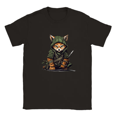 Camiseta unisex estampado de gato 