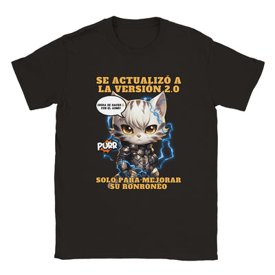 Camiseta unisex estampado de gato 