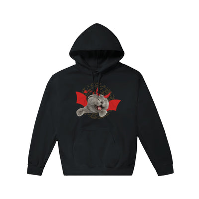 Sudadera con Capucha Unisex Estampado de Gato "Vórtice Felino" Michilandia | La tienda online de los fans de gatos