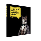 Lienzo de gato "Friedrich Michi Nietzsche" Michilandia | La tienda online de los amantes de gatos