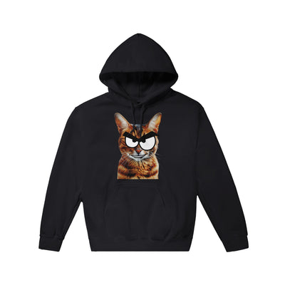 Sudadera con Capucha Unisex Estampado de Gato "Bengala Malicioso" Michilandia