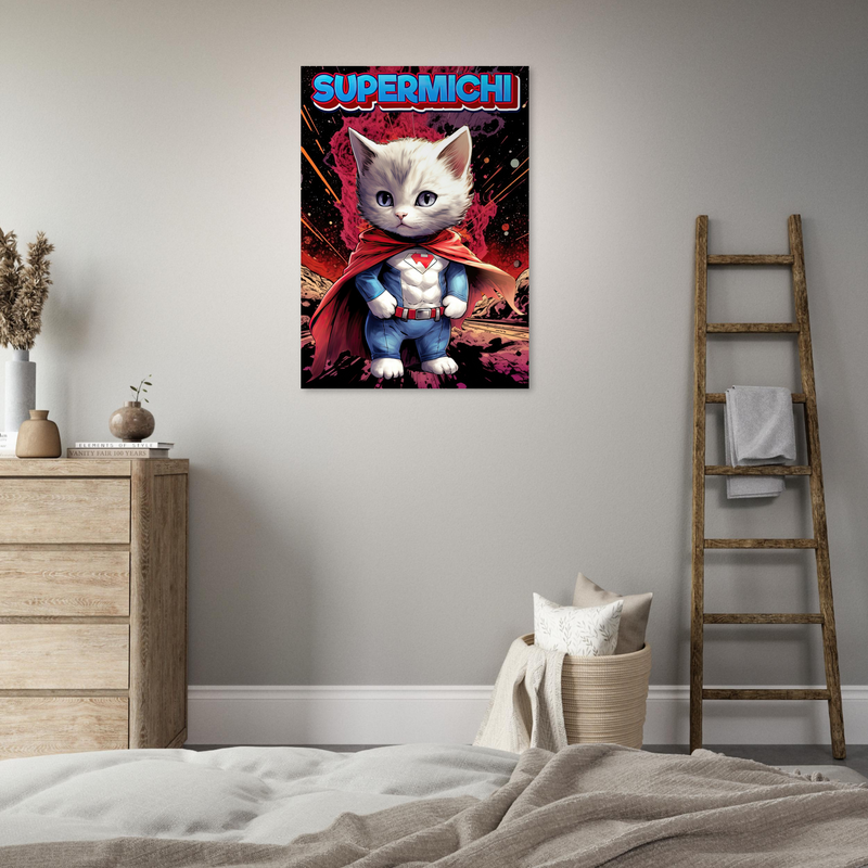 Póster de gato "Supermichi" Gelato