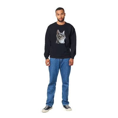 Sudadera Unisex Estampado de Gato "Miau Malhumorado" Michilandia