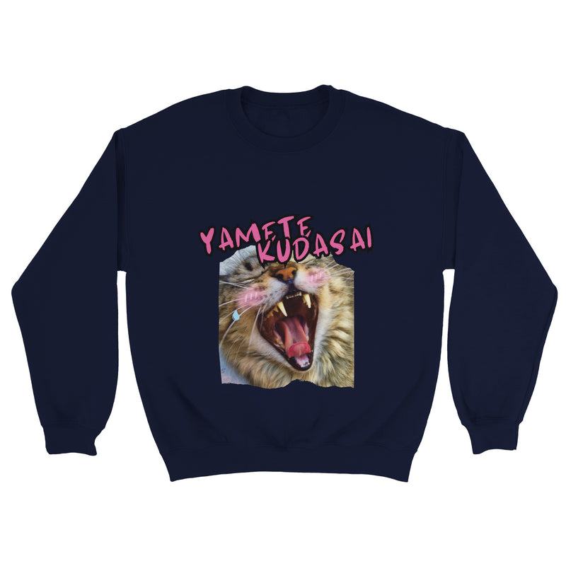 Sudadera unisex estampado de gato "Kawaii Bostezo" Michilandia | La tienda online de los amantes de gatos