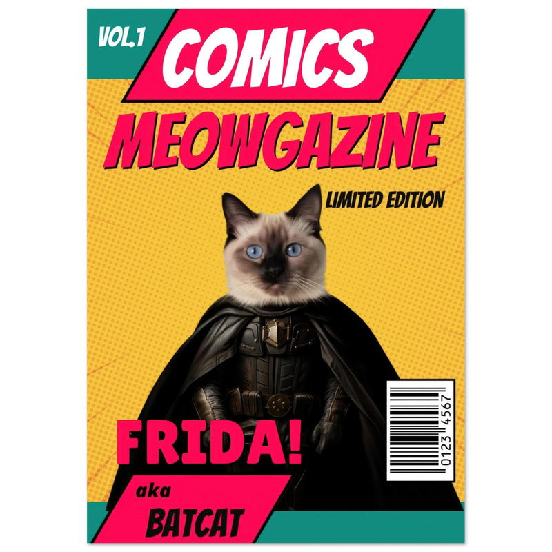 Póster Prémium de Portadas Personalizadas de Revistas de Comics Michilandia | La tienda online de los amantes de gatos